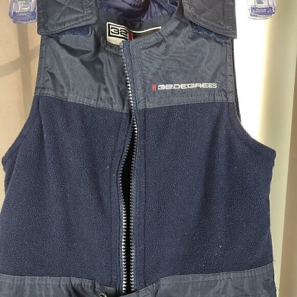 32 Degrees Weatherproof Blue Insulated Snow Suit Overalls Size 6 - Picture 3 of 15